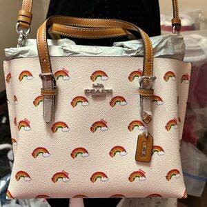 SOLD*******Coach rainbow bag brand new with tags!!!